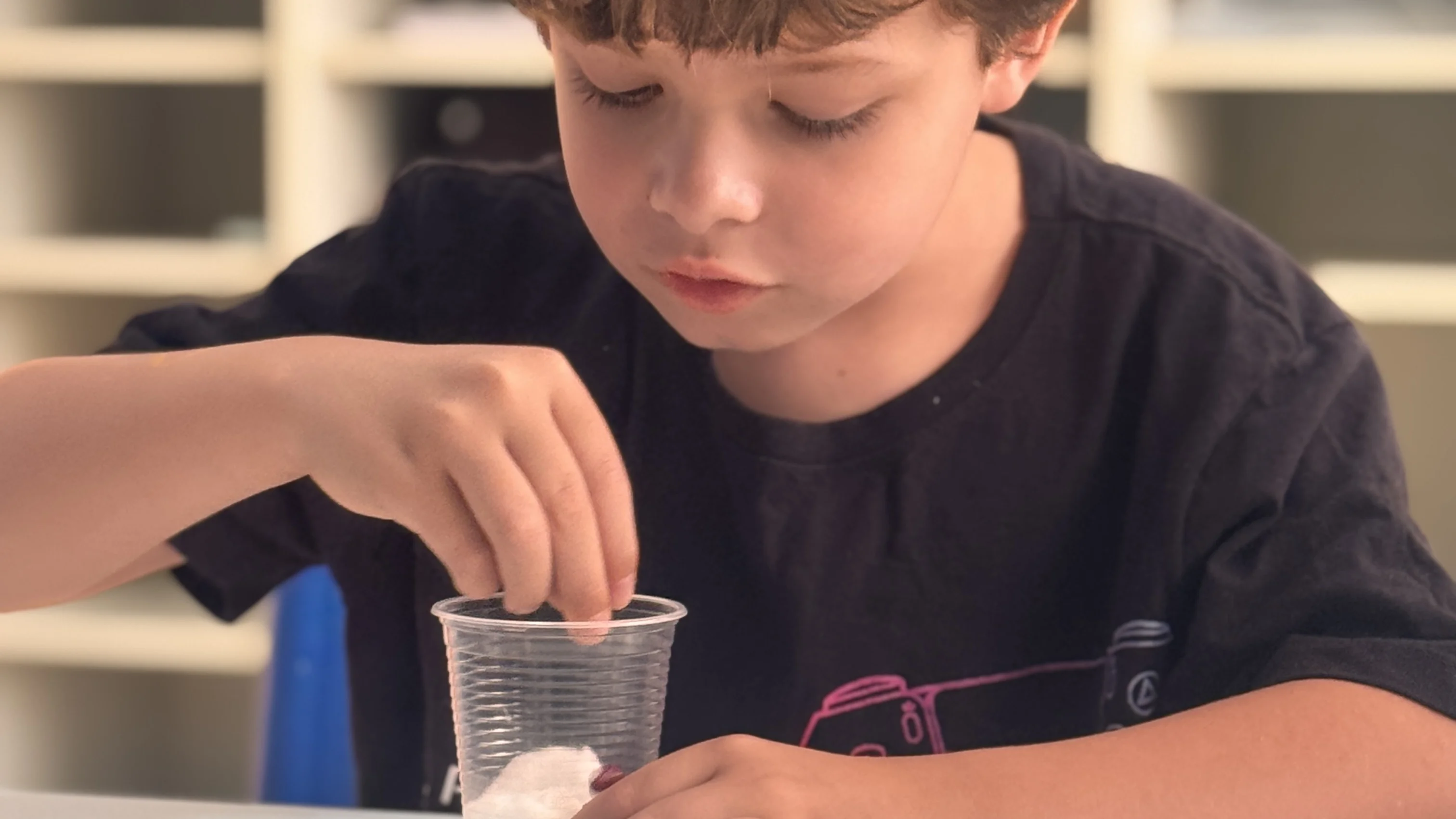 Crianças da Pré-escola em atividade no ITB