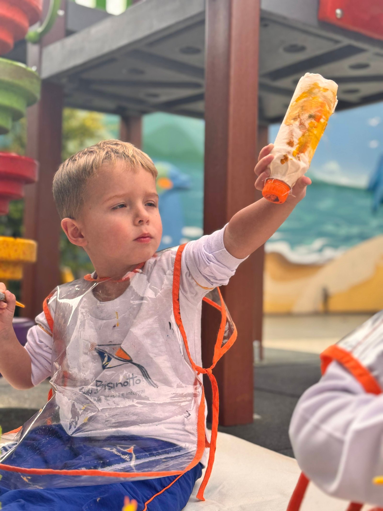 Crianças de 3 anos em atividade de socialização no ITB - Infantil 3