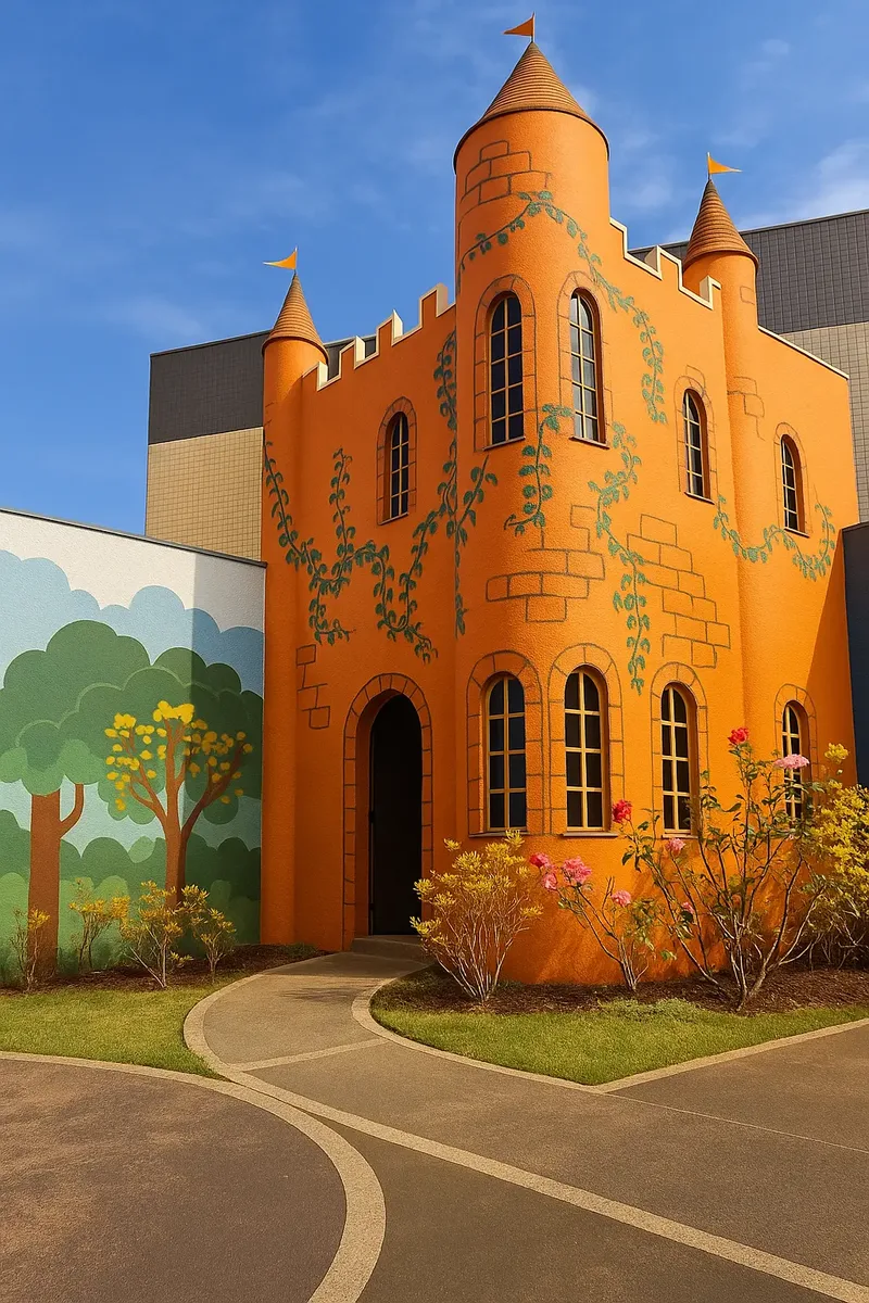 Área externa com pista educativa do ITB