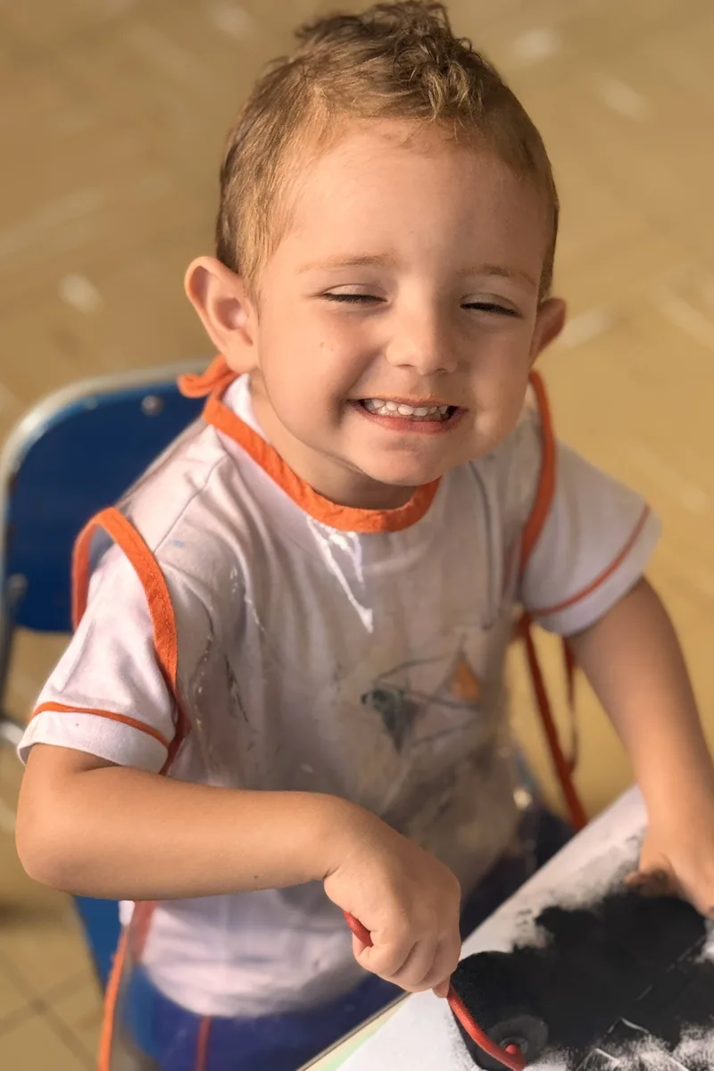 Crianças de 3 anos em atividade de socialização no ITB - Infantil 3